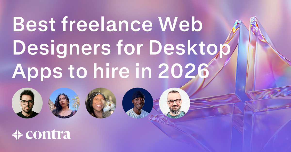 Best freelance Web Designers for Desktop Apps to hire in 2025