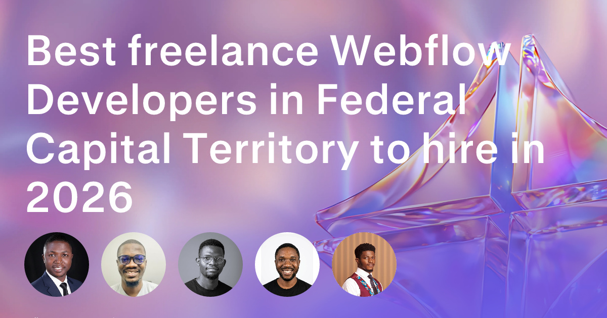 Webflow Development freelancers in Federal Capital Territory