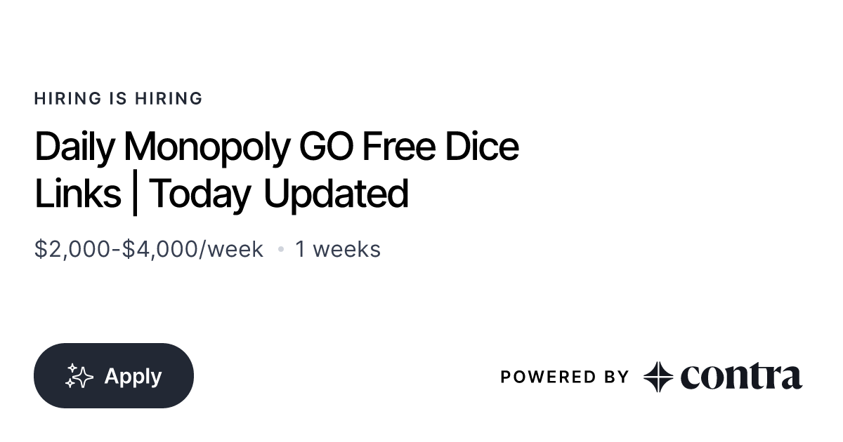 Daily Monopoly GO Free Dice Links | Today Updated