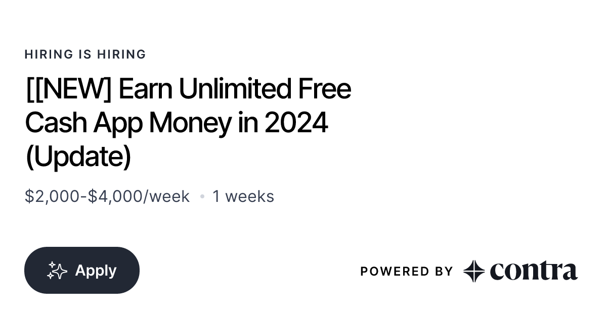 [[NEW] Earn Unlimited Free Cash App Money in 2024 (Update)