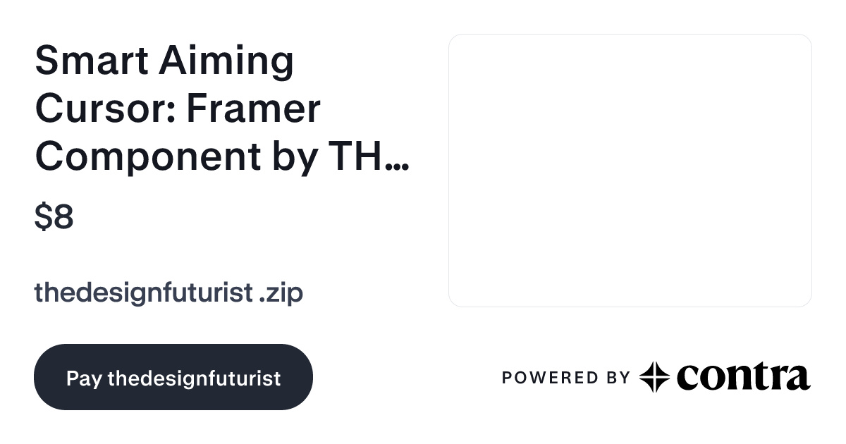 Smart Aiming Cursor — Framer Component by THE DESIGN FUTURIST (Buy This ...