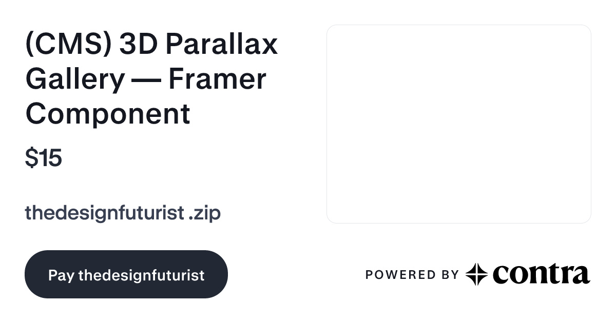 (CMS) 3D Parallax Gallery — Framer Component (Buy This One) by ...