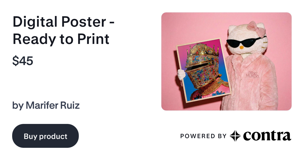 Digital Poster - Ready to Print by Marifer Ruiz