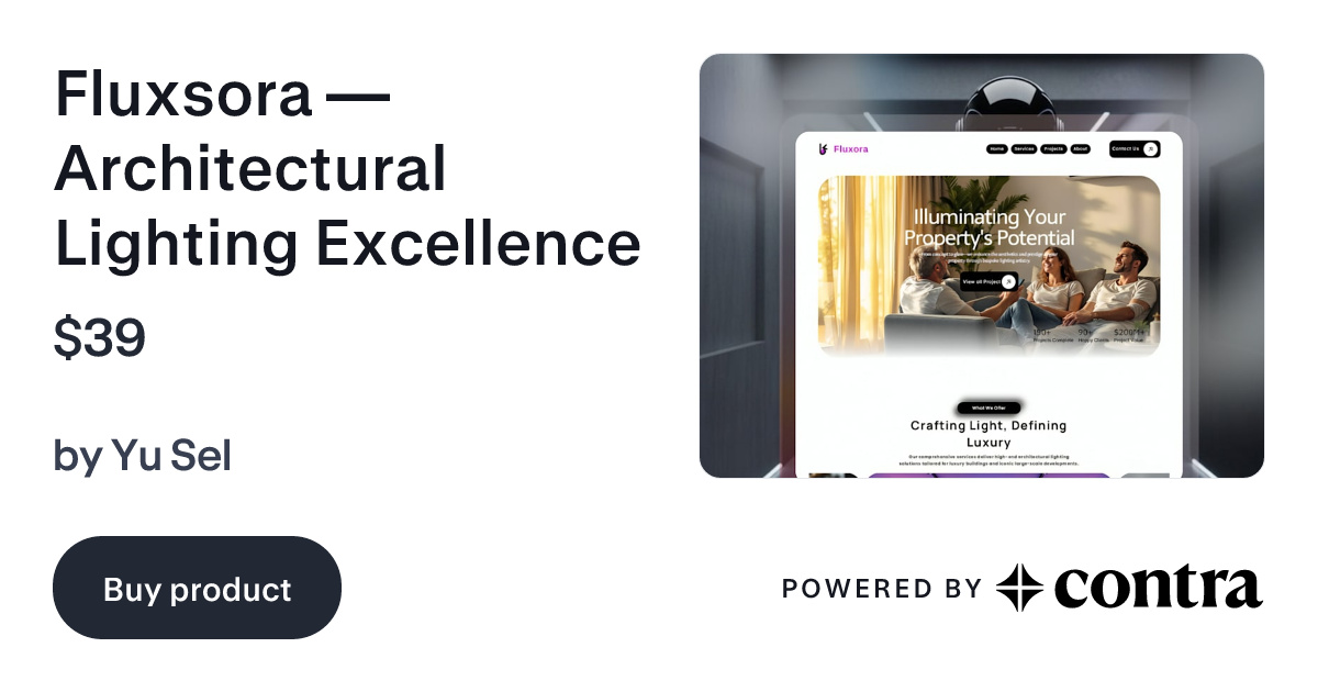 Fluxsora — Architectural Lighting Excellence by JE Cool
