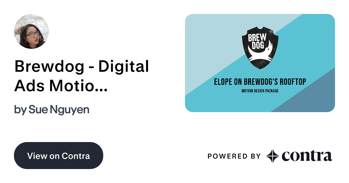 Brewdog Digital Ads Motion Package by Sue Nguyen
