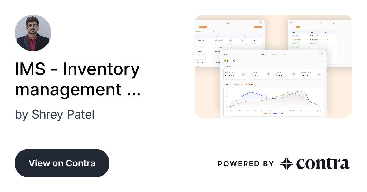 IMS - Inventory management system by Shrey Patel