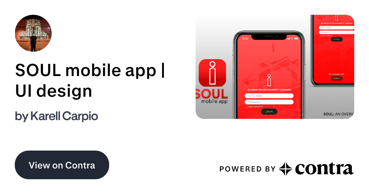 SOUL mobile app | UI design by Karell Carpio