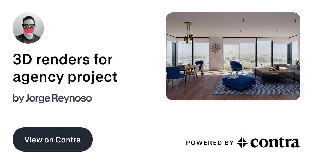 3D renders for agency project by Jorge Reynoso