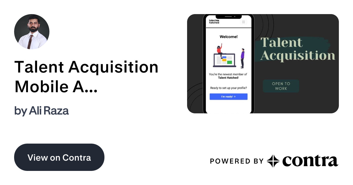 Talent Acquisition Mobile Application by Ali Raza