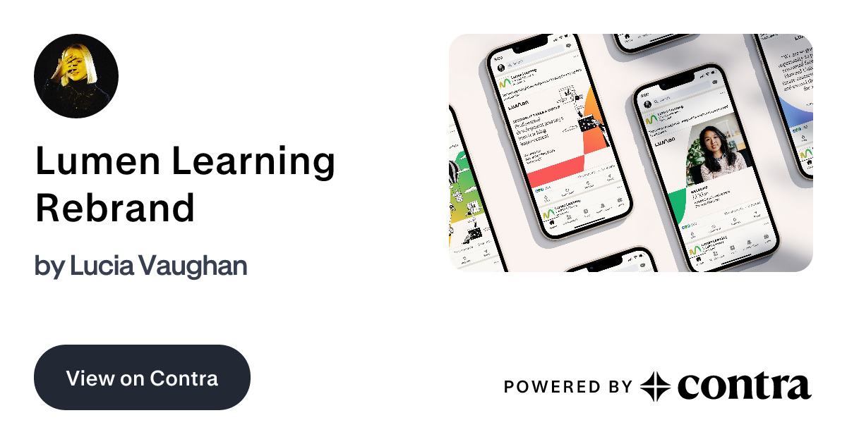 Lumen Learning Rebrand by Lucia Vaughan