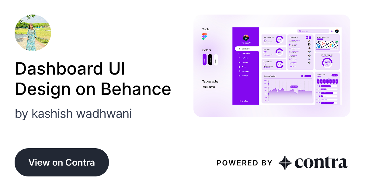 Dashboard UI Design on Behance by kashish wadhwani