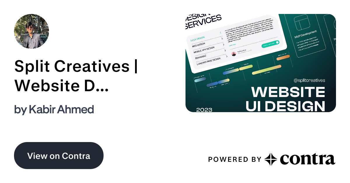 Split Creatives | Website Design by Kabir Ahmed