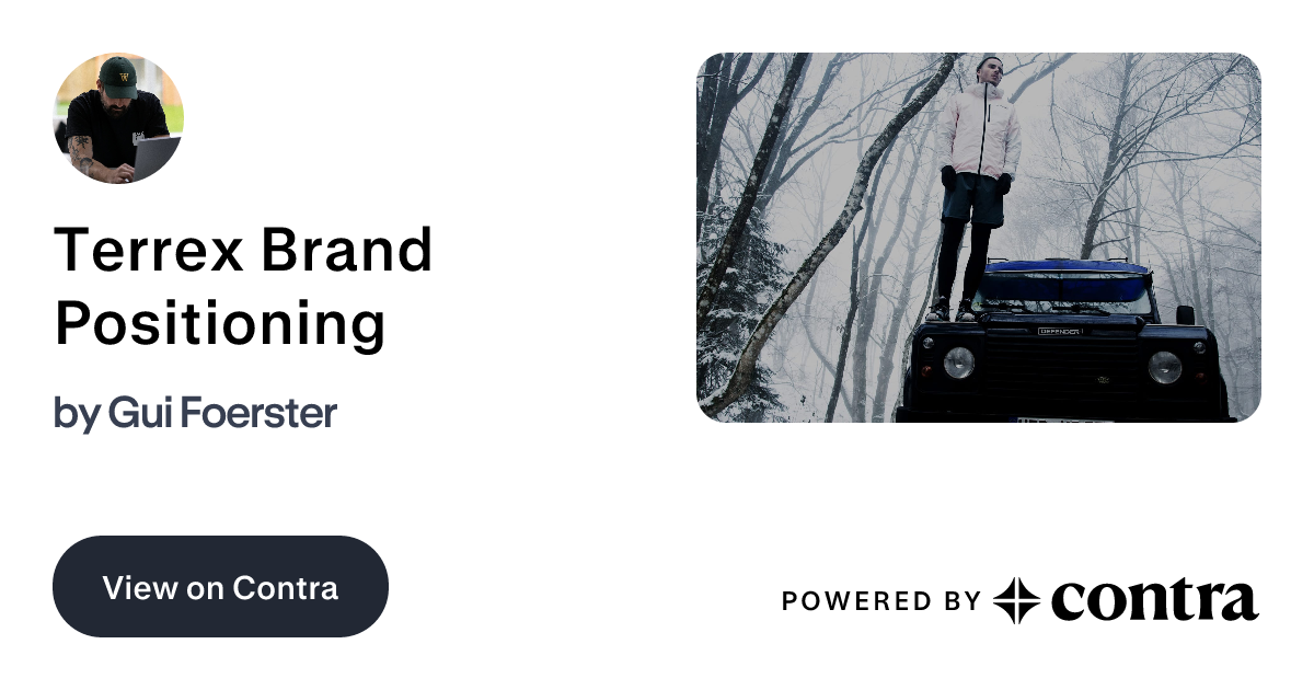 Terrex Brand Positioning by Gui Foerster