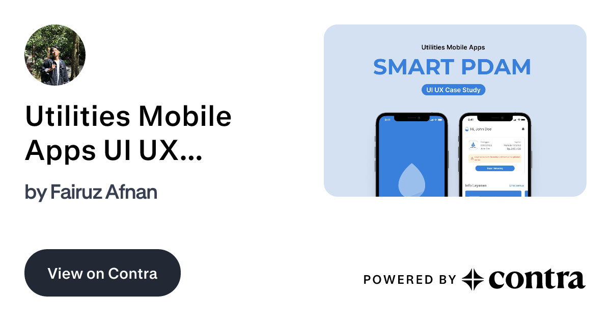 Utilities Mobile Apps UI UX Case Study by Fairuz Afnan