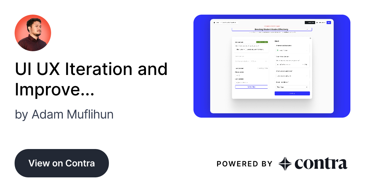 UI UX Iteration and Improvement by Adam Muflihun