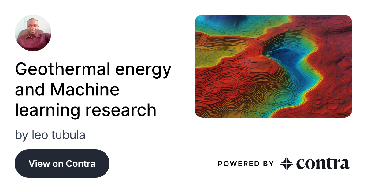 Geothermal energy and Machine learning research by leo tubula