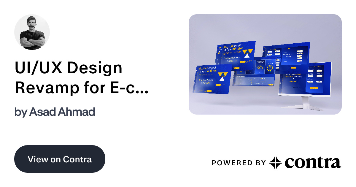 UI/UX Design Revamp for E-commerce Platform by Asad Ahmad