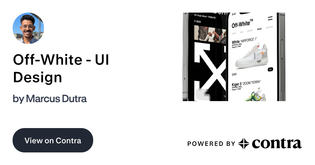 Off-White - UI Design by Marcus Dutra