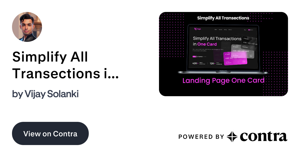 Simplify All Transections in One Card | React | Tailwind by Vijay Solanki
