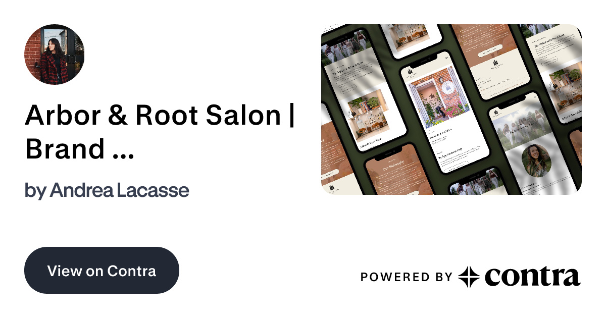 Arbor & Root Salon | Brand Identity + Website Design by Andrea Lacasse