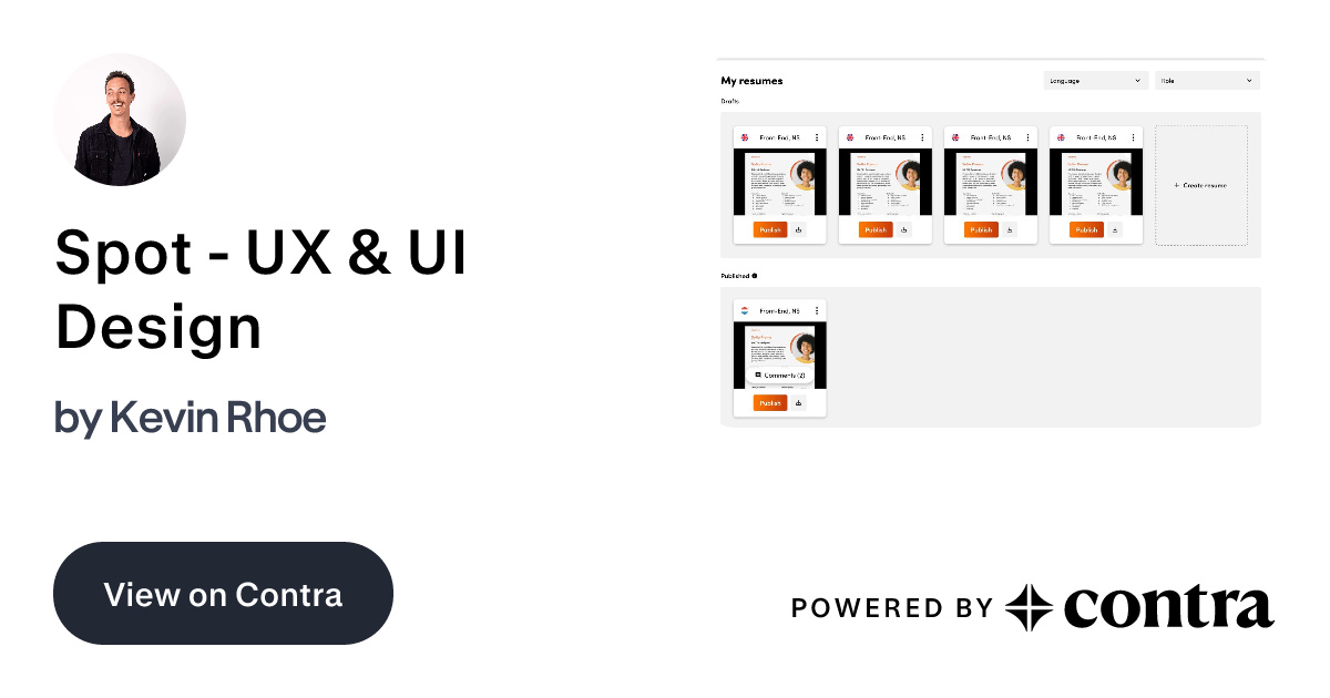 Spot - UX & UI Design by Kevin Rhoe