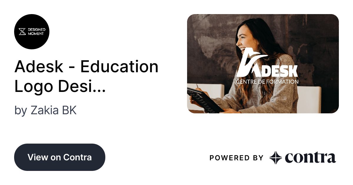 Adesk - Education Logo Design & Brand Identity by Zakia BK