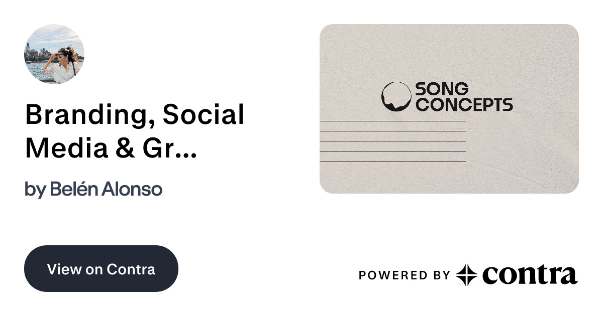 Branding, Social Media & Graphic Design | Song Concepts by Belén Alonso