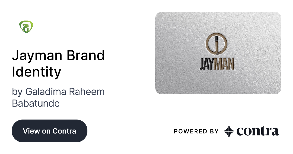 Jayman Brand Identity by Galadima Raheem Babatunde