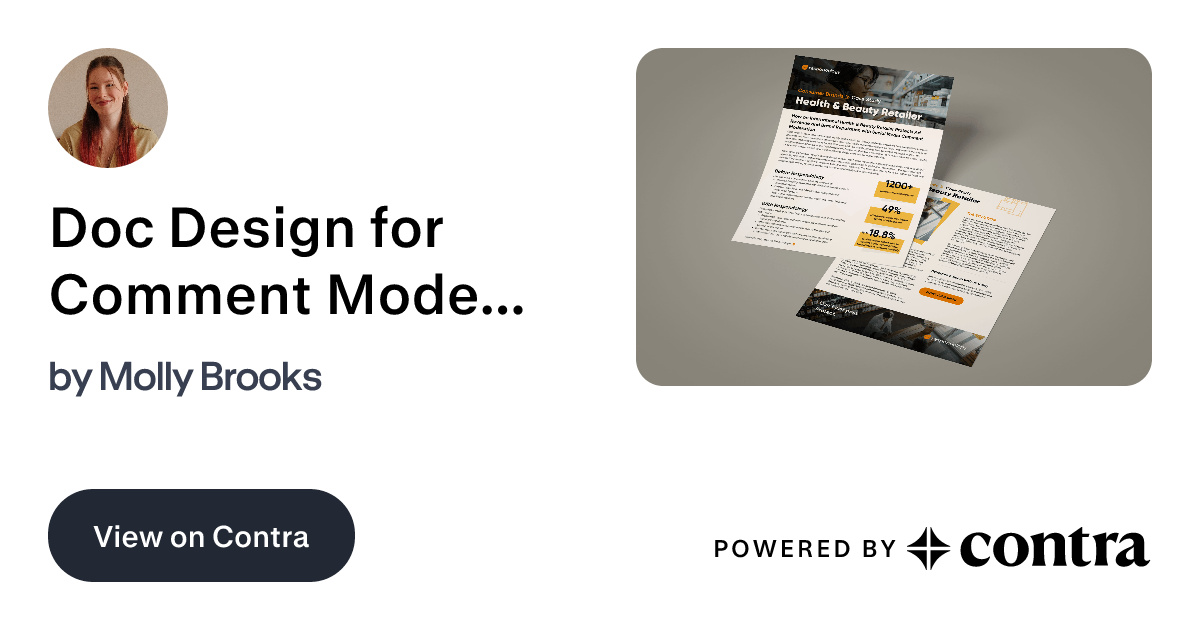 Doc Design for Comment Moderation Platform by Molly Brooks