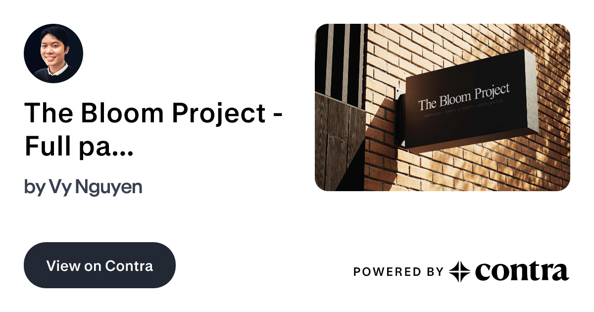 The Bloom Project - Full package Brand Identity and Web Design by Vy Nguyen