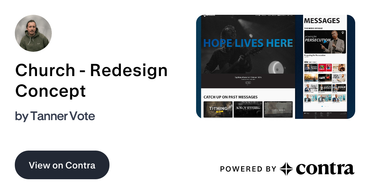 Church - Redesign Concept by Tanner Vote