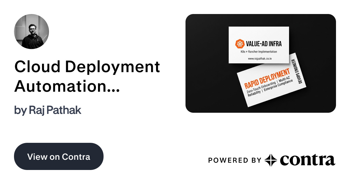 Cloud Deployment Automation with Kubernetes & Rancher by Raj Pathak