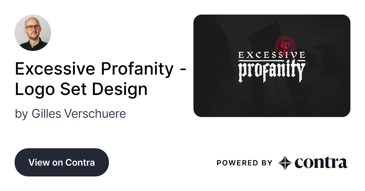 Excessive Profanity - Logo Set Design by Gilles Verschuere