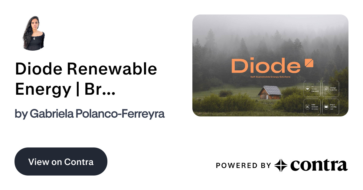 Diode Renewable Energy | Branding, UX/UI & Website by Gabriela Polanco ...