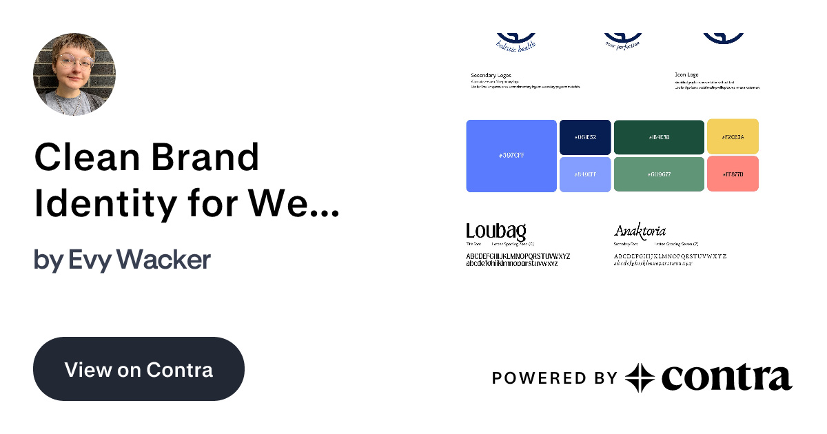 Clean Brand Identity for Wellness Brand by Evy Wacker