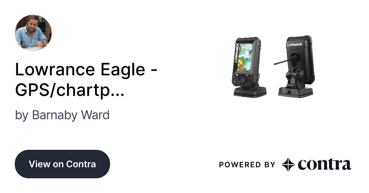 Lowrance Eagle - GPS/chartplotter by Barnaby Ward