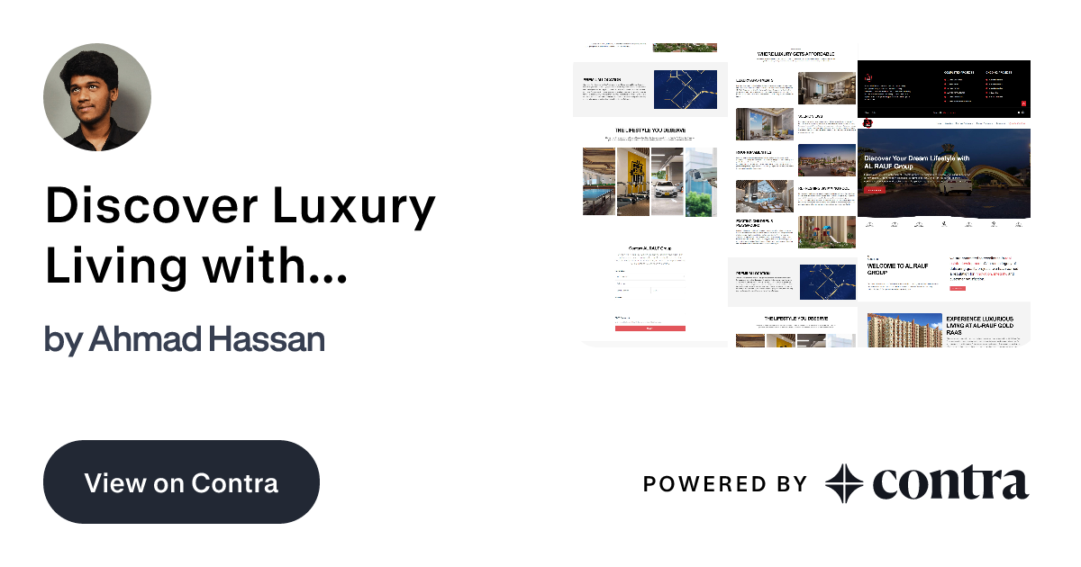 Discover Luxury Living with AL RAUF Group by Ahmad Hassan