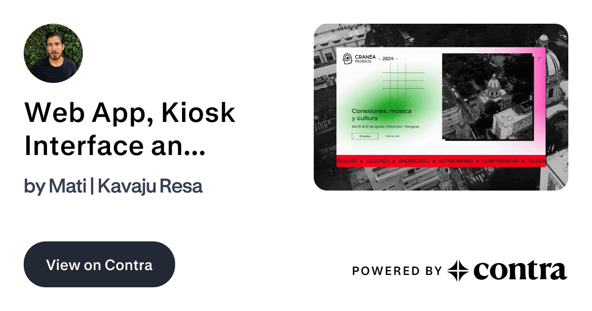 Web App, Kiosk Interface and Landing Page by Mati | Kavaju Resa
