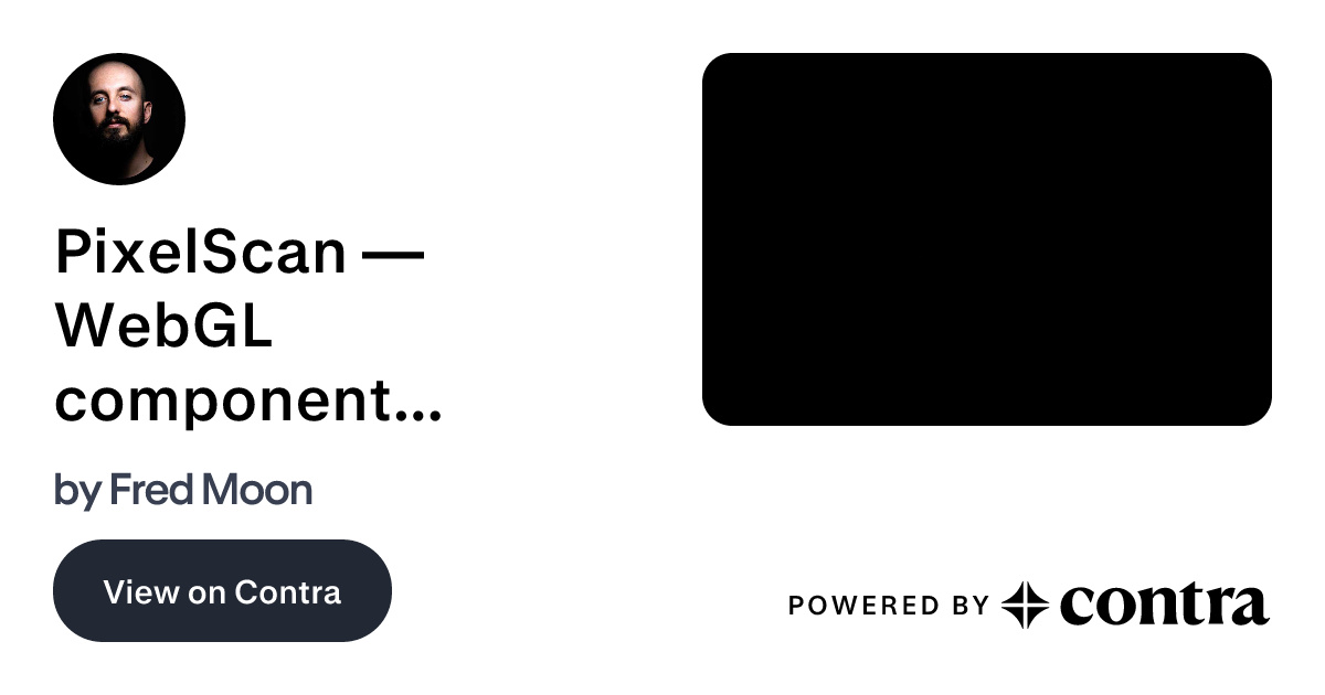 PixelScan — WebGL component for Framer by Fred Moon