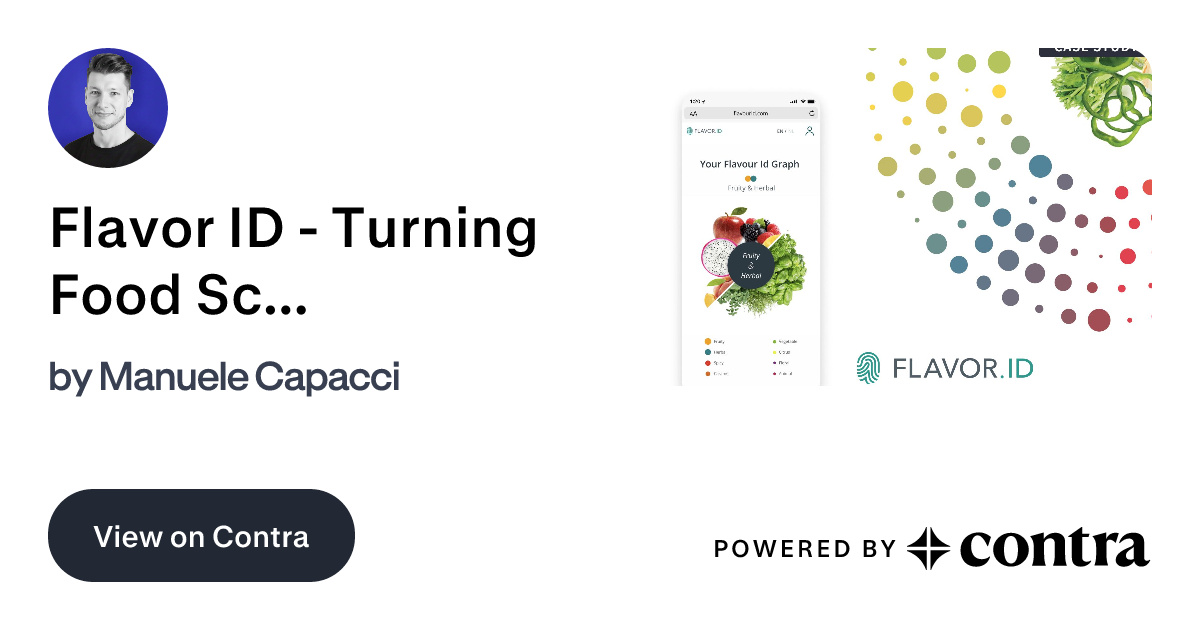 Flavor ID - Turning Food Science into a Personal Experience by Manuele ...