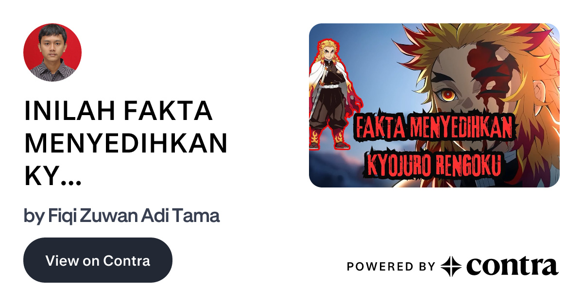 INILAH FAKTA MENYEDIHKAN KYOJURO RENGOKU SI PILAR API #kimetsun… by ...