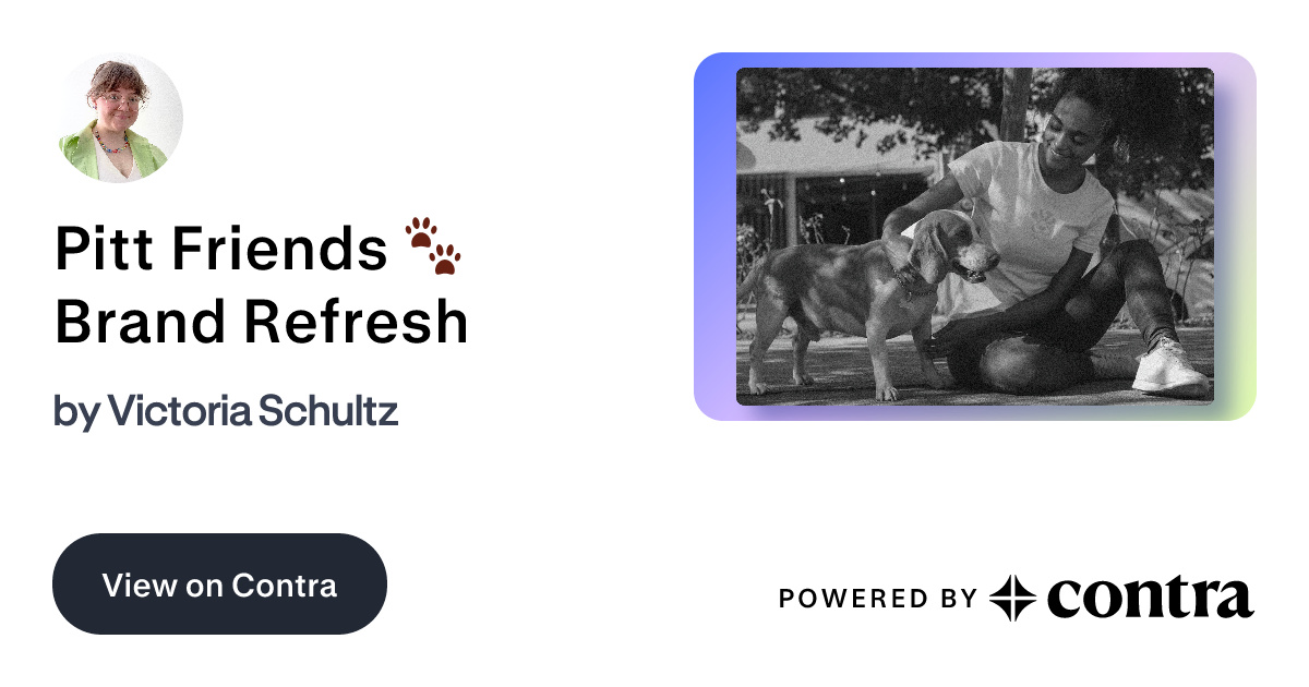 Pitt Friends 🐾 Brand Refresh by Victoria Schultz