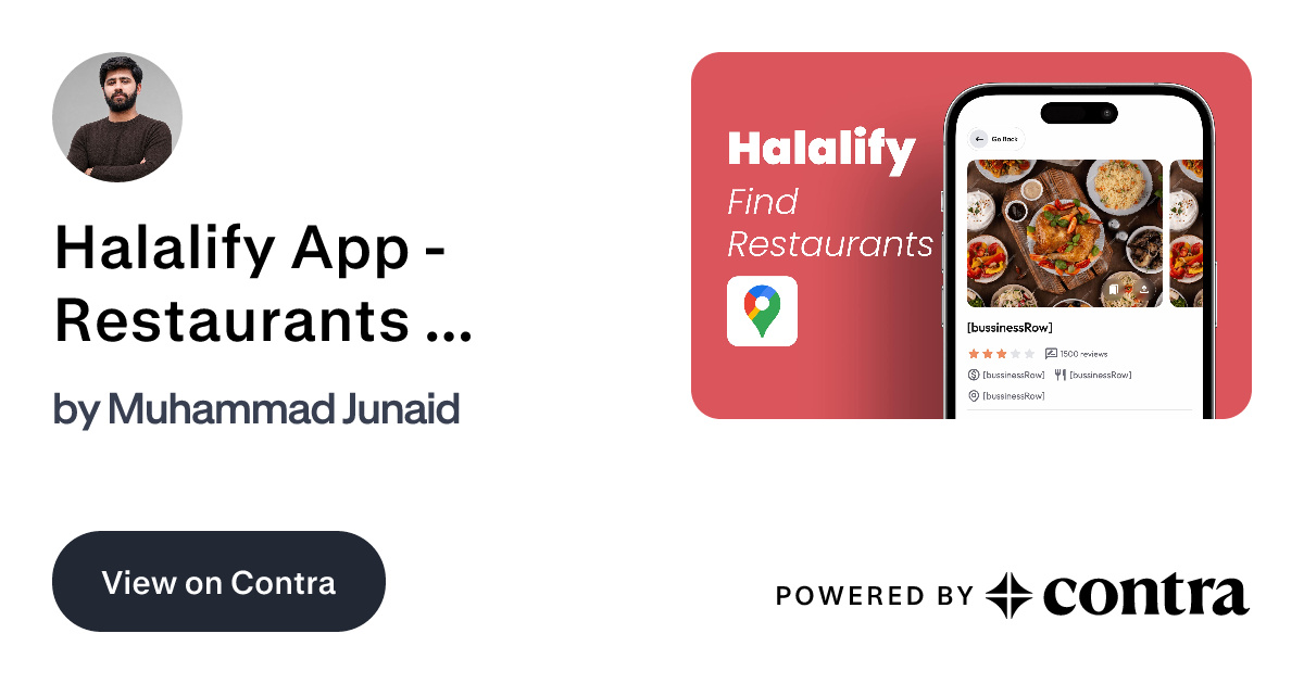 Halalify App - Restaurants Finder by Muhammad Junaid
