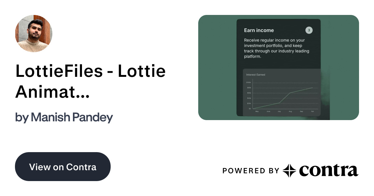 LottieFiles - Lottie Animations by Manish Pandey
