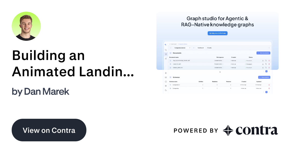 Building an Animated Landing Page for WhyHow.AI by Dan Marek