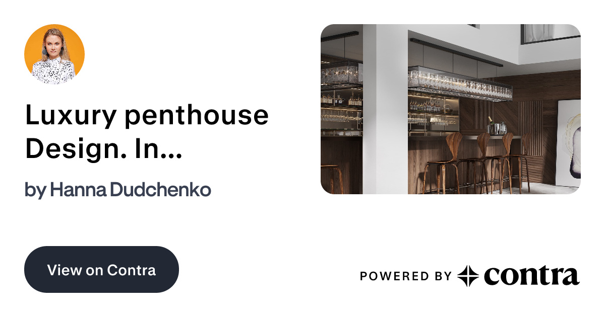 Picture of Luxury penthouse Design. Interior 3D modeling by Hanna Dudchenko