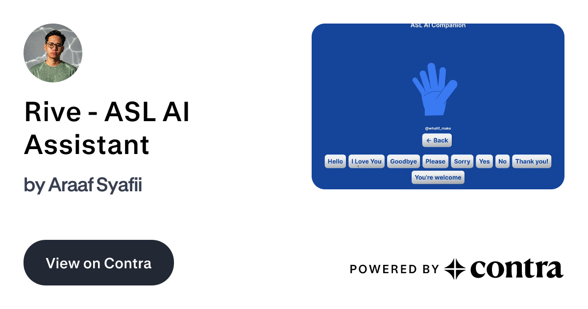 Rive - ASL AI Assistant by Araaf Syafii