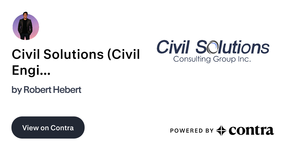 Civil Solutions (Civil Engineering) Logo Design by Robert Hebert