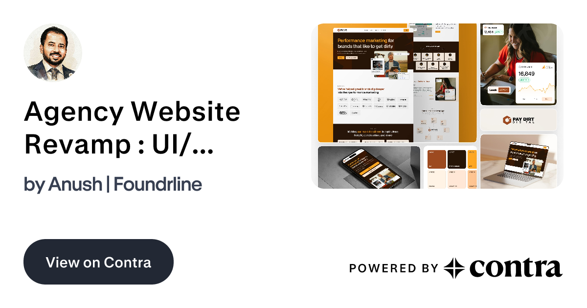 Agency Website Revamp : UI/UX Design + Custom Illustration by Anush ...
