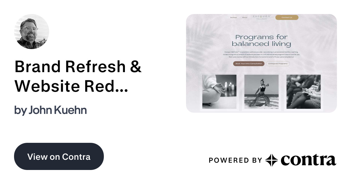 Brand Refresh & Website Redesign for an Evolving Wellness Brand by John ...
